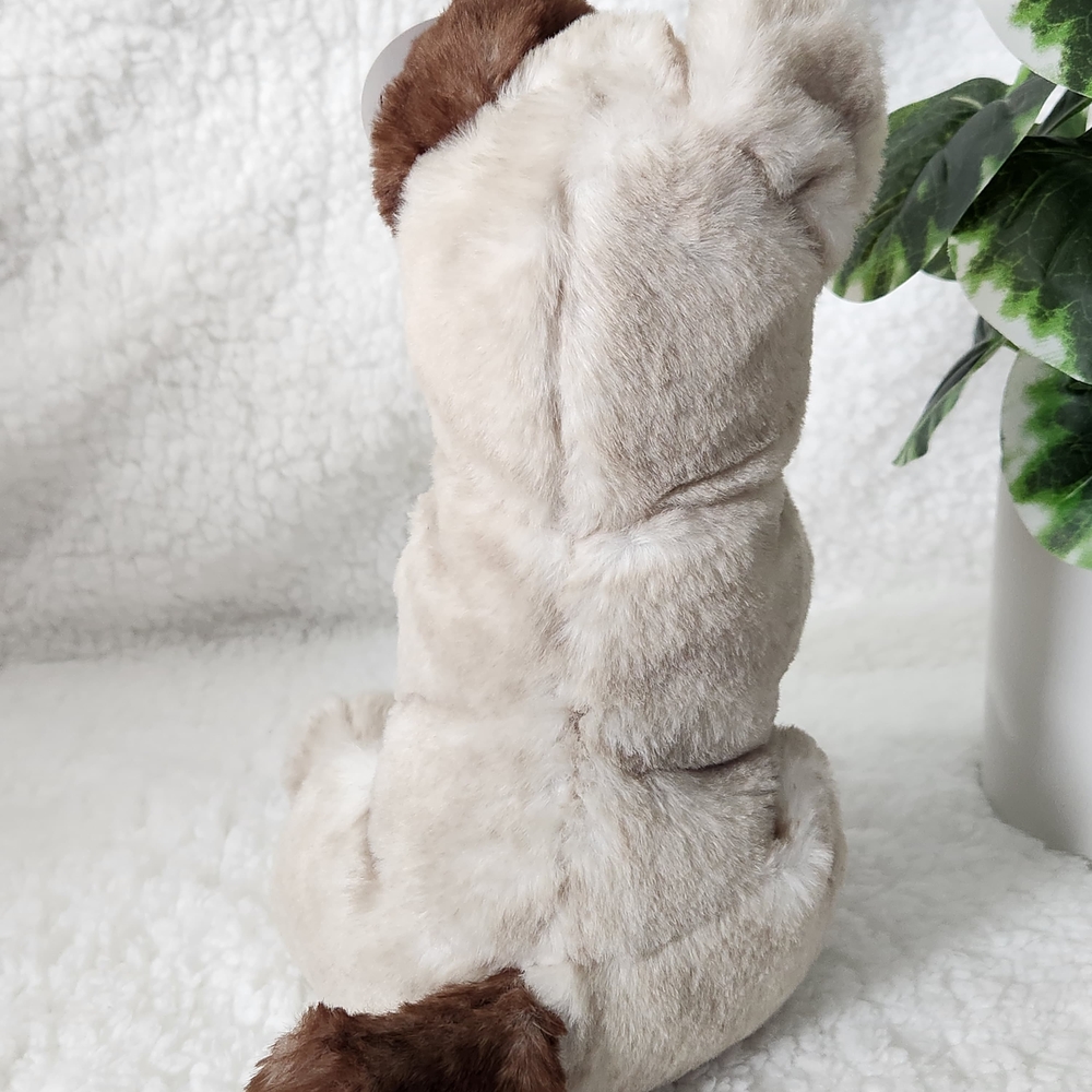 PLUSHIES Huggable Animal Toy - Cream and Brown DOG - Picture 3 of 4